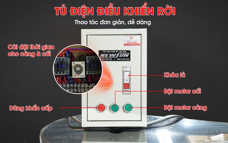 Tủ điện điều khiển rời, cài đặt thời gian linh hoạt