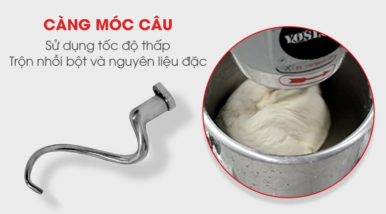 Càng móc câu chuyên dùng để trộn nhồi bột