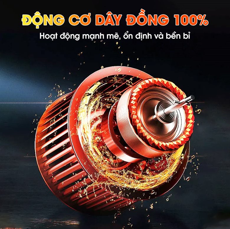Động cơ dây đồng, vận hành mạnh mẽ và ổn định