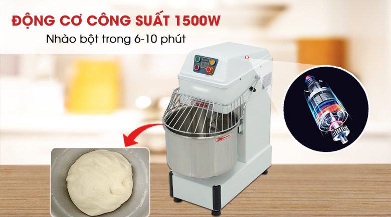 Động cơ công suất cao, nhào bột khỏe