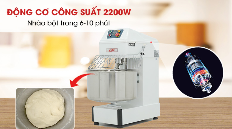 Công suất máy trộn bột mì HS-50