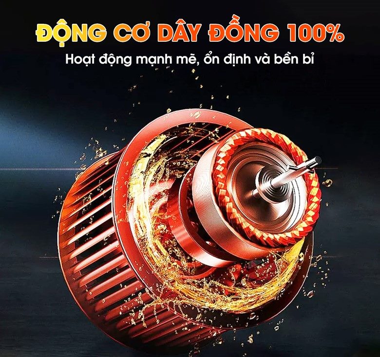 Động cơ dây đồng, vận hành mạnh mẽ và ổn định