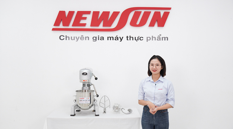 Hình ảnh thực tế máy trộn bột đánh kem trứng LC 10 lít