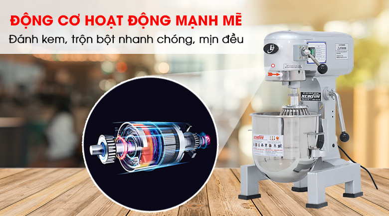 Đánh kem, trộn bột nhanh chóng với động cơ mạnh mẽ