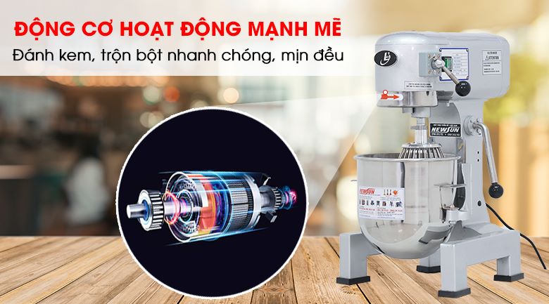 Đánh kem nhanh khỏe với động cơ hoạt động mạnh mẽ