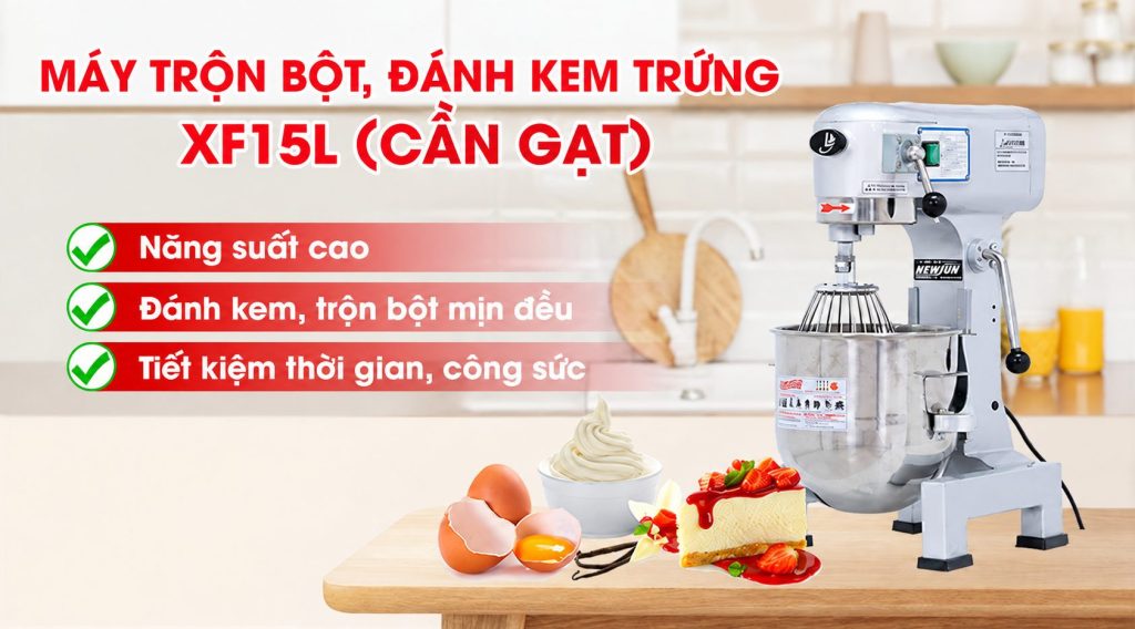 Máy Trộn Bột, Đánh Kem Trứng XF15L (Cần Gạt) Máy Trộn Bột, Đánh Kem Trứng XF15L (Cần Gạt)
