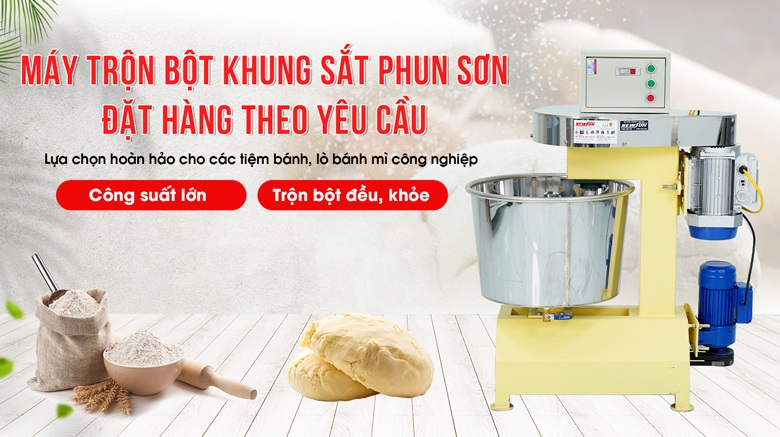 Máy trộn bột khung sắt phun sơn đặt hàng theo yêu cầu