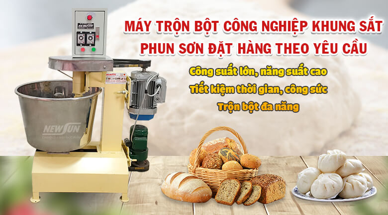 Máy trộn bột khung sắt phun sơn đặt hàng theo yêu cầu