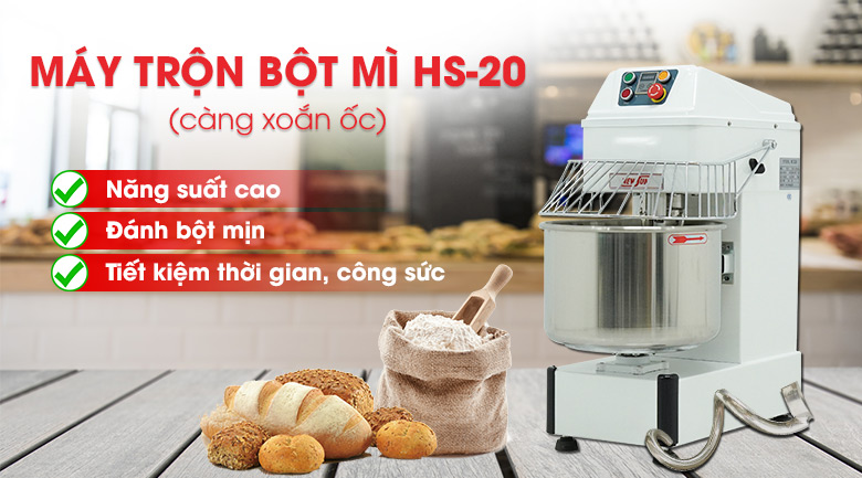 Máy trộn bột mì NEWSUN HS-20 8kg/mẻ