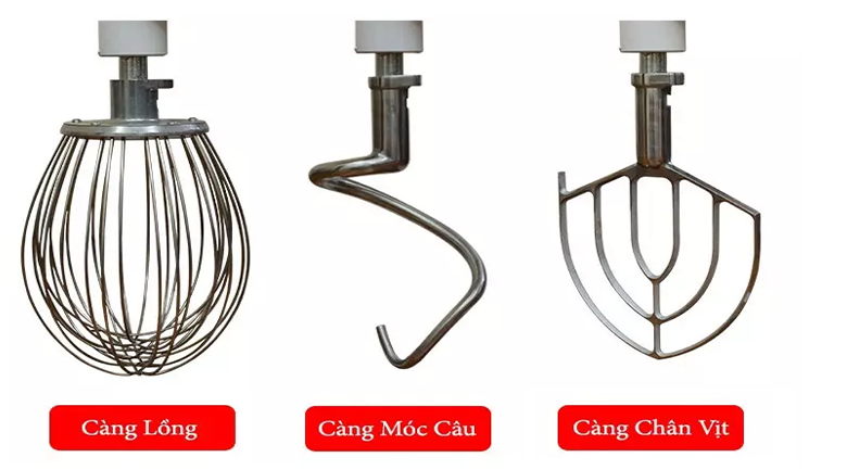 Các loại càng đánh bột