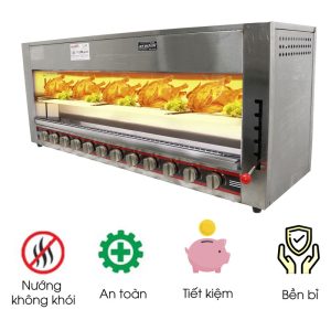 Lò nướng Salamander 12 họng gas Việt Nam LN12G