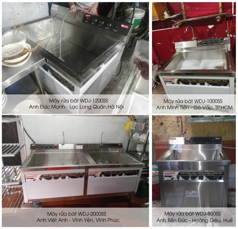 Khách hàng sử dụng máy rửa bát NEWSUN 