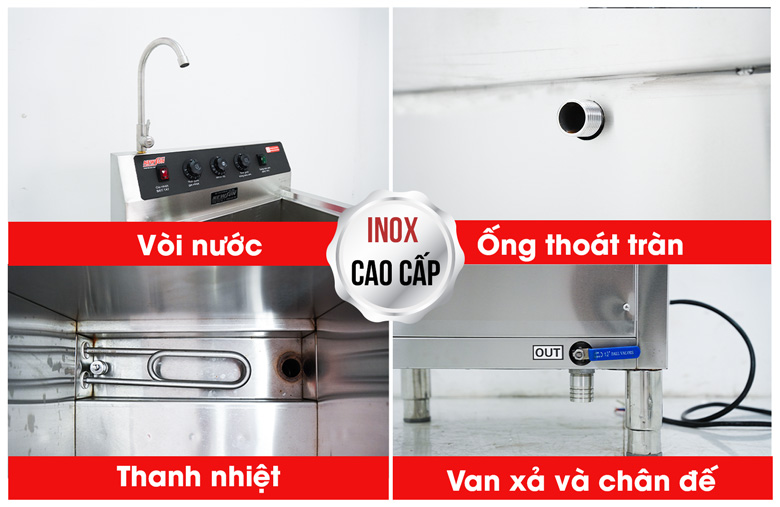 Chi tiết tối ưu của máy rửa bát bằng sóng siêu âm WDJ-1000SS 