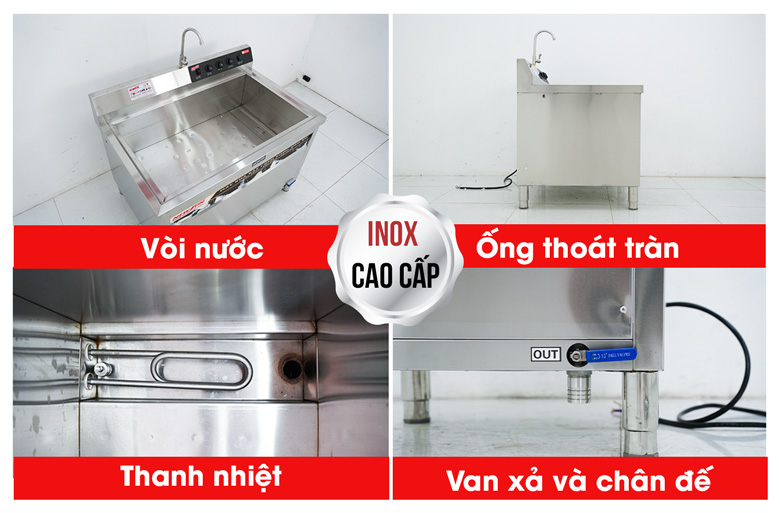 Chi tiết tối ưu của máy rửa bát bằng sóng siêu âm WDJ-1200SS 