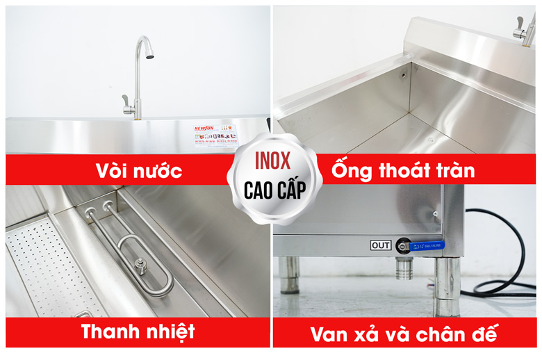 Chi tiết tối ưu của máy rửa bát bằng sóng siêu âm WDJ-1500SS 