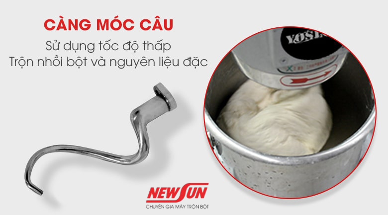 Càng đánh bột dạng móc câu