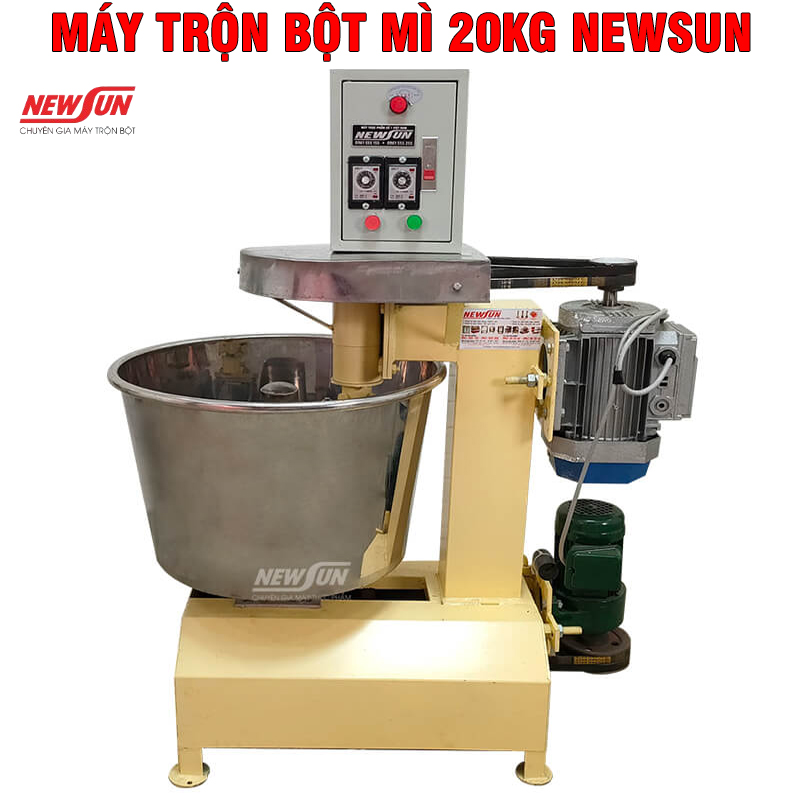 Máy trộn bột mì 20kg có tốt không? Ứng dụng của máy trộn bột