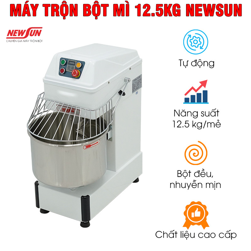 Hướng dẫn sử dụng máy trộn bột mì 12.5kg đạt hiệu quả cao