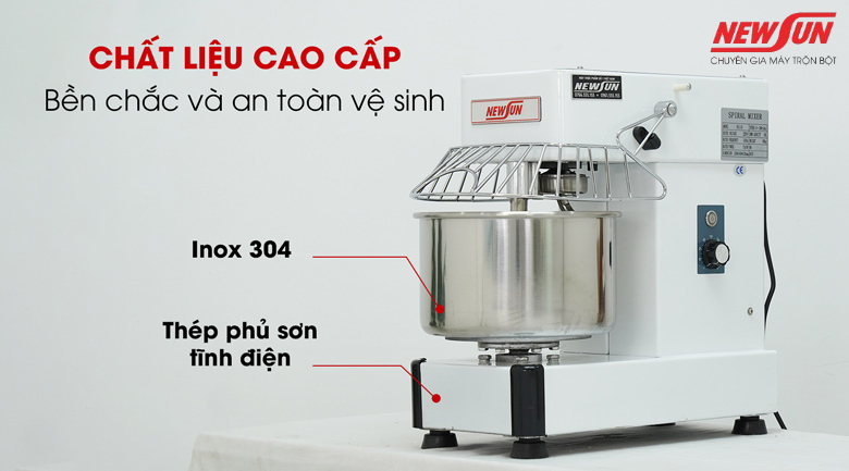 Chất liệu của Máy trộn bột mì 12.5kg