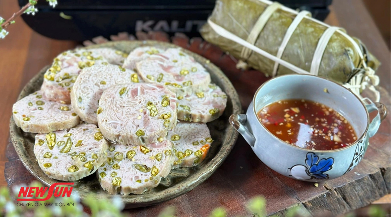 Thành phẩm hướng dẫn làm giò bì