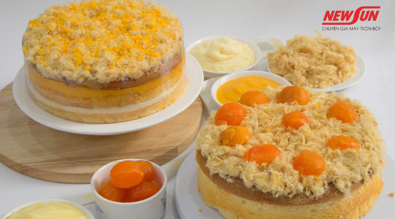 Hướng dẫn làm bánh bông lan trứng muối chà bông