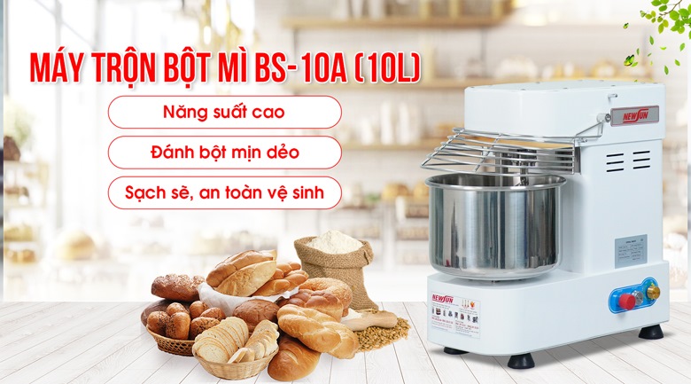máy trộn bột bánh bao theo công suất