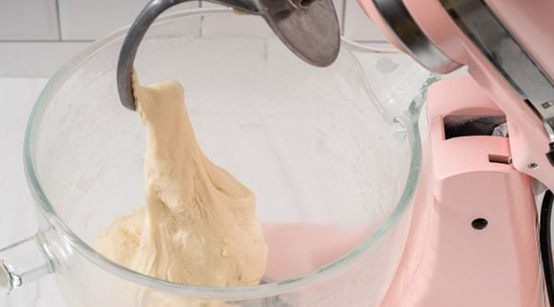 bánh bao nhân xá xíu trộn bột