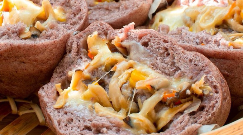 bánh bao gạo lứt gà nấm, lưu ý