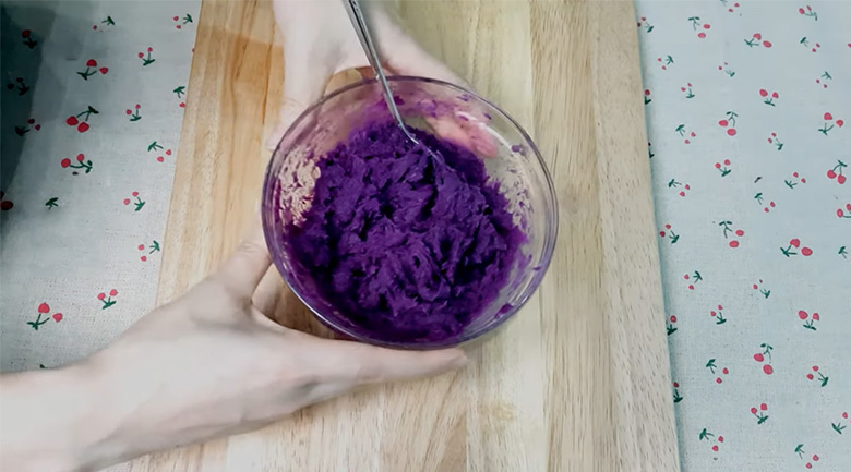 bánh bao khoai lang, sơ chế