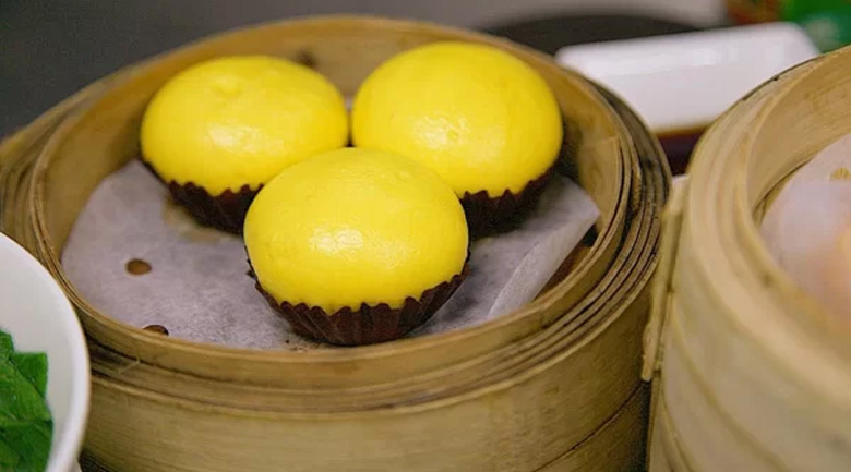 bánh bao kim sa trứng muối, hấp