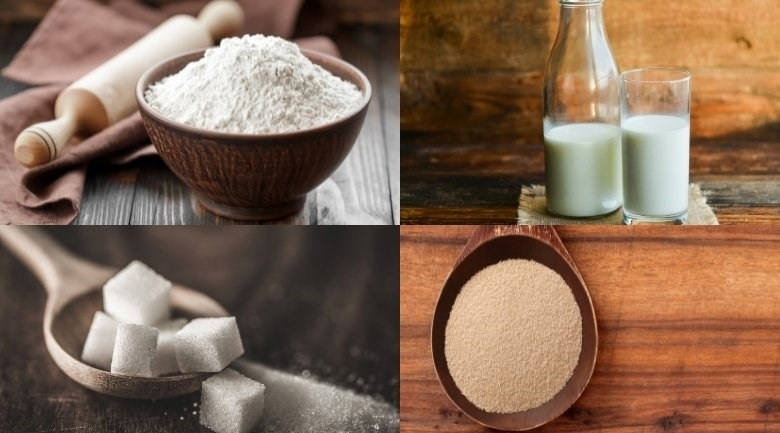 bánh bao sữa nướng