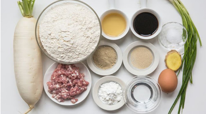 bánh bao thịt nướng, nguyên liệu